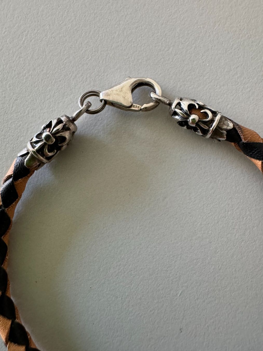 Armbänder & -reifen: Lederarmband handgeflochten, mit Silberteil – Neu und originalverpackt aus Stäfa von Mofi8712 2