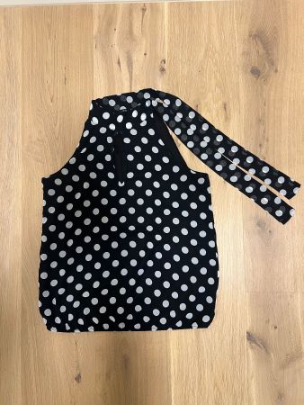 Schicke Morgan Bluse, Gr. 40, schwarz-weiss gepunktet