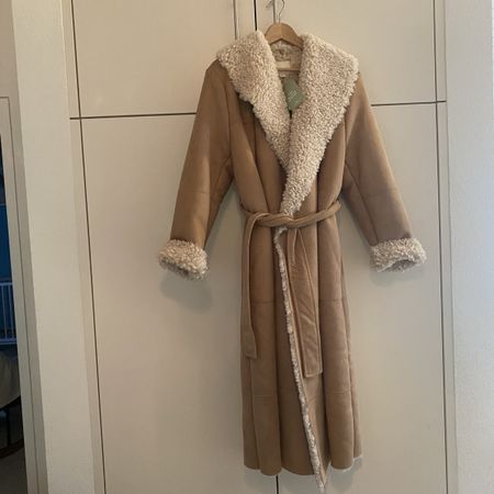 H&M Teddy-Mantel lang – neu mit Etikett – S