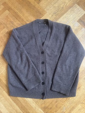 COS Damen Strickjacke Kaschmir braun, Grösse XS
