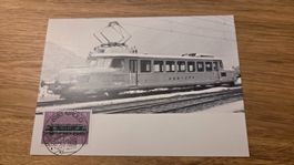 1982 FDC Maximumkarte 100 Jahre Gotthardbahn