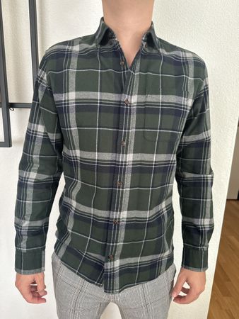 Herren Hemd Jack & Jones kariert grün Grösse M neuwertig