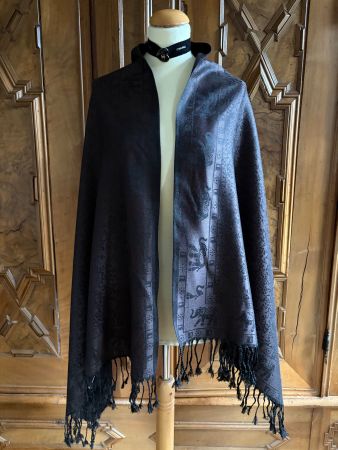 Pashmina Großer Schal  Zustand: Neu  Farbe: Braun Schwarz