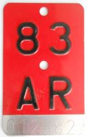 Velonummer Appenzell Ausserrhoden AR 83