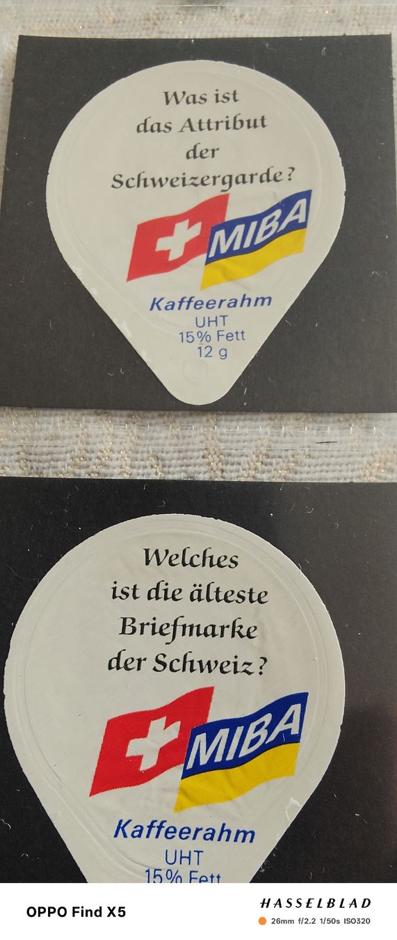 Kaffeerahmdeckel: Kaffeerahmdeckeli – Gebraucht aus Volken von katz5 3