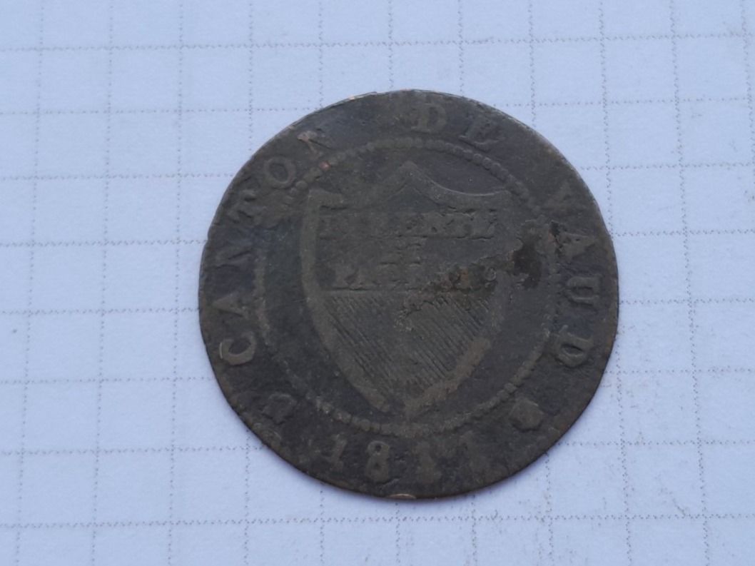 Tutti le monete: Vaud, 1/2 Batzen 1811 – Usato da Aarau venduto da Reto_BA_01 1