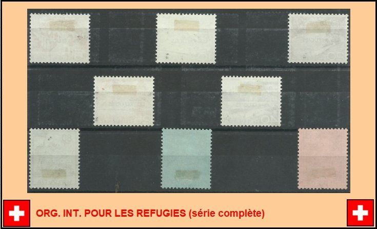 Tutti i francobolli: ORG. INT. POUR LES REFUGIES (série complète) – Usato da St-Maurice venduto da Pwillow 1