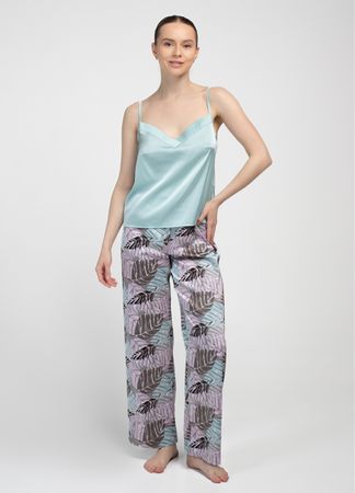 Elegantes Damen-Hausanzug-Set (Top & Hose) Stilvolles 2-teil