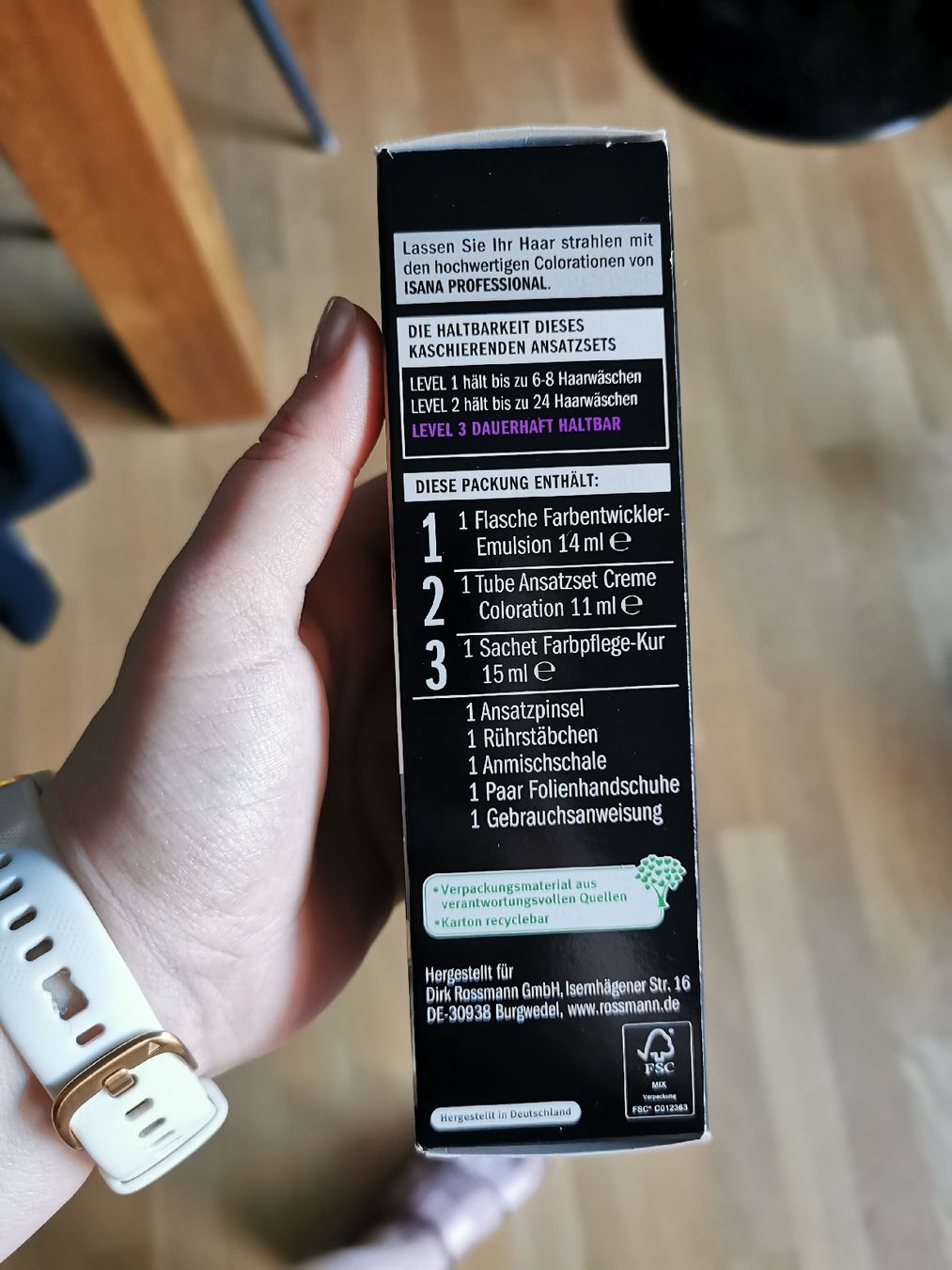 Tinte: ISANA Ansatzfarbe Hell- bis Mittelblond – Nuovo e nell'imballaggio originale da Weinfelden venduto da Heldin11 2