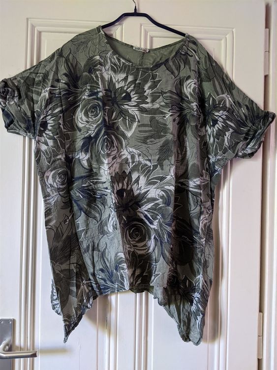 Haut Vert à Fleurs - Taille Unique Femme - Neuf Sans étiquettes