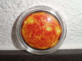 1 oz GEWÖLBTE FARB-SILBERMÜNZE SONNE USA PP 2020 + Sammelbox