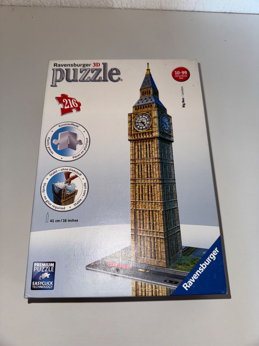 Ravensburger Puzzle: Ravensburger 3D Puzzle Big Ben – Usato da Grosswangen venduto da Second_hand_paradise