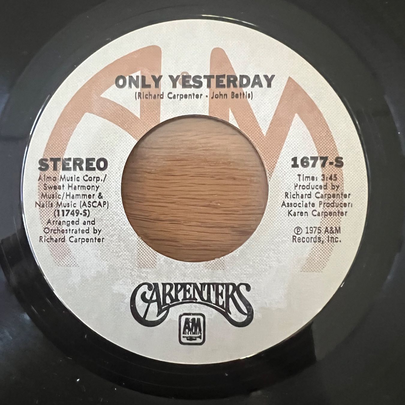 Dischi in vinile: Carpenters - Only Yesterday / 1. US-Press. 1975 – Usato da Gais venduto da soundcave57 1