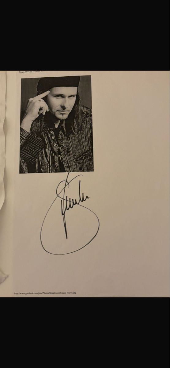 Autografi: Steve Lee ( mit Unterschrift ) – Usato da Biel/Bienne venduto da cor_t8g9 1