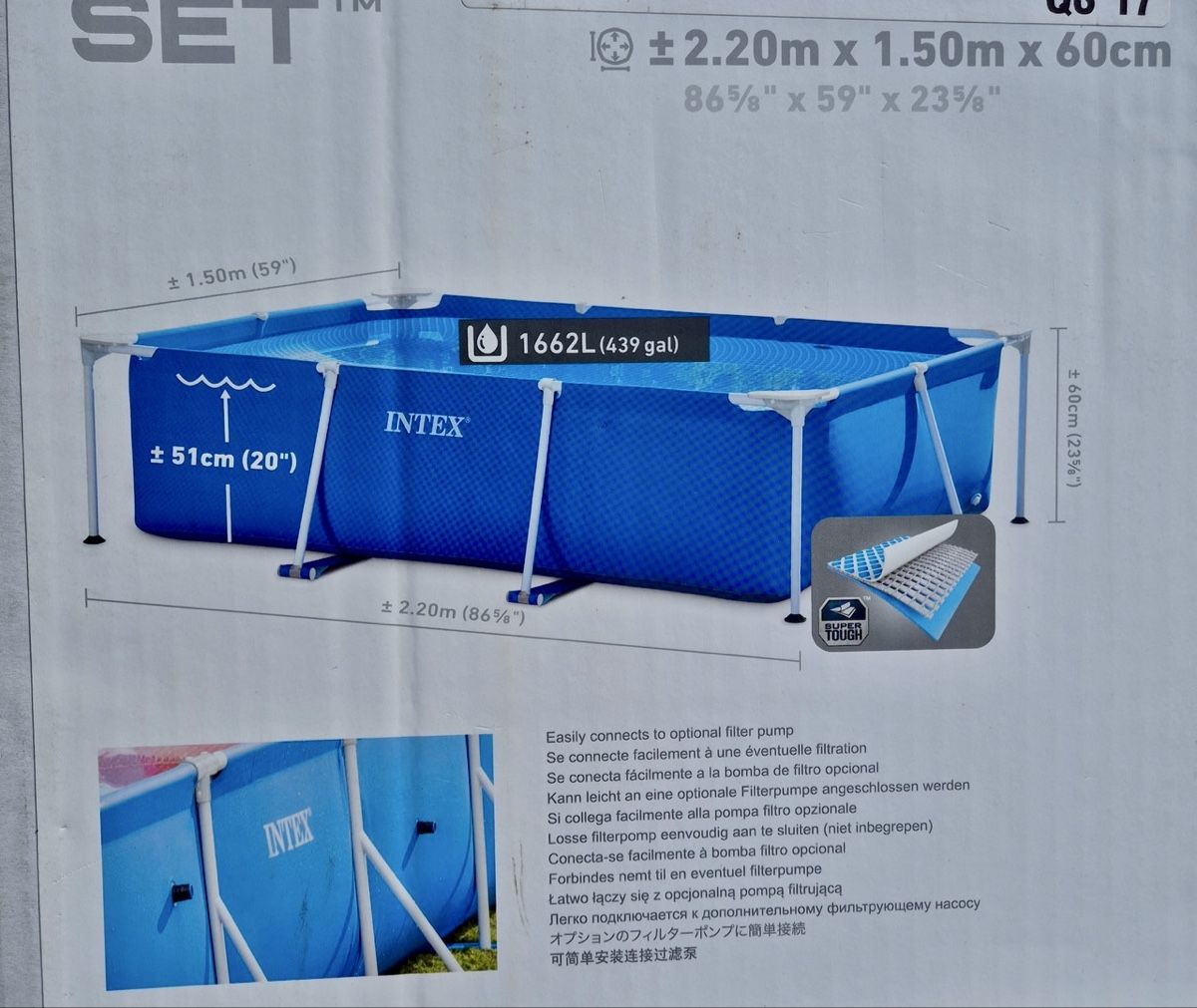 Intex Piscine: Intex Pool 220x150x60 – Usato da Biberist venduto da lem_7h5s 1
