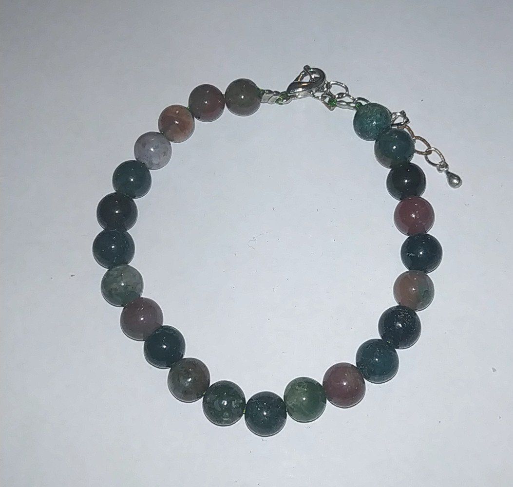 Bracciali & Braccialetti: Armkette mit Achat Perlen – Nuovo e nell'imballaggio originale da Münchenbuchsee venduto da Daniel0133