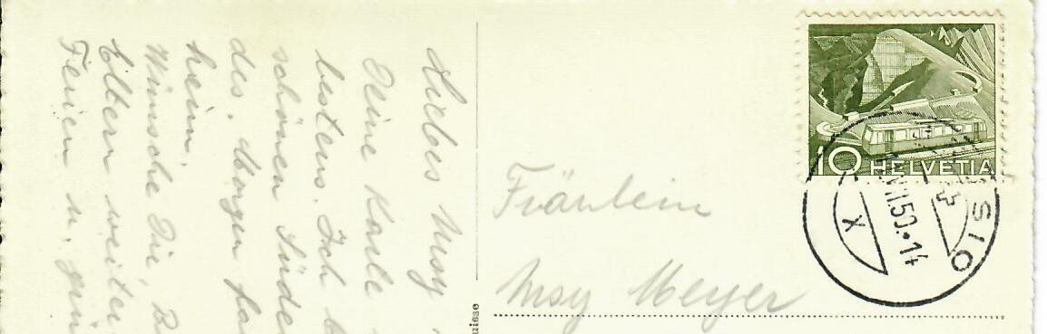 Ansichtskarten: Brusio 1950 – Gebraucht aus Hochdorf von Ziegel-16 1