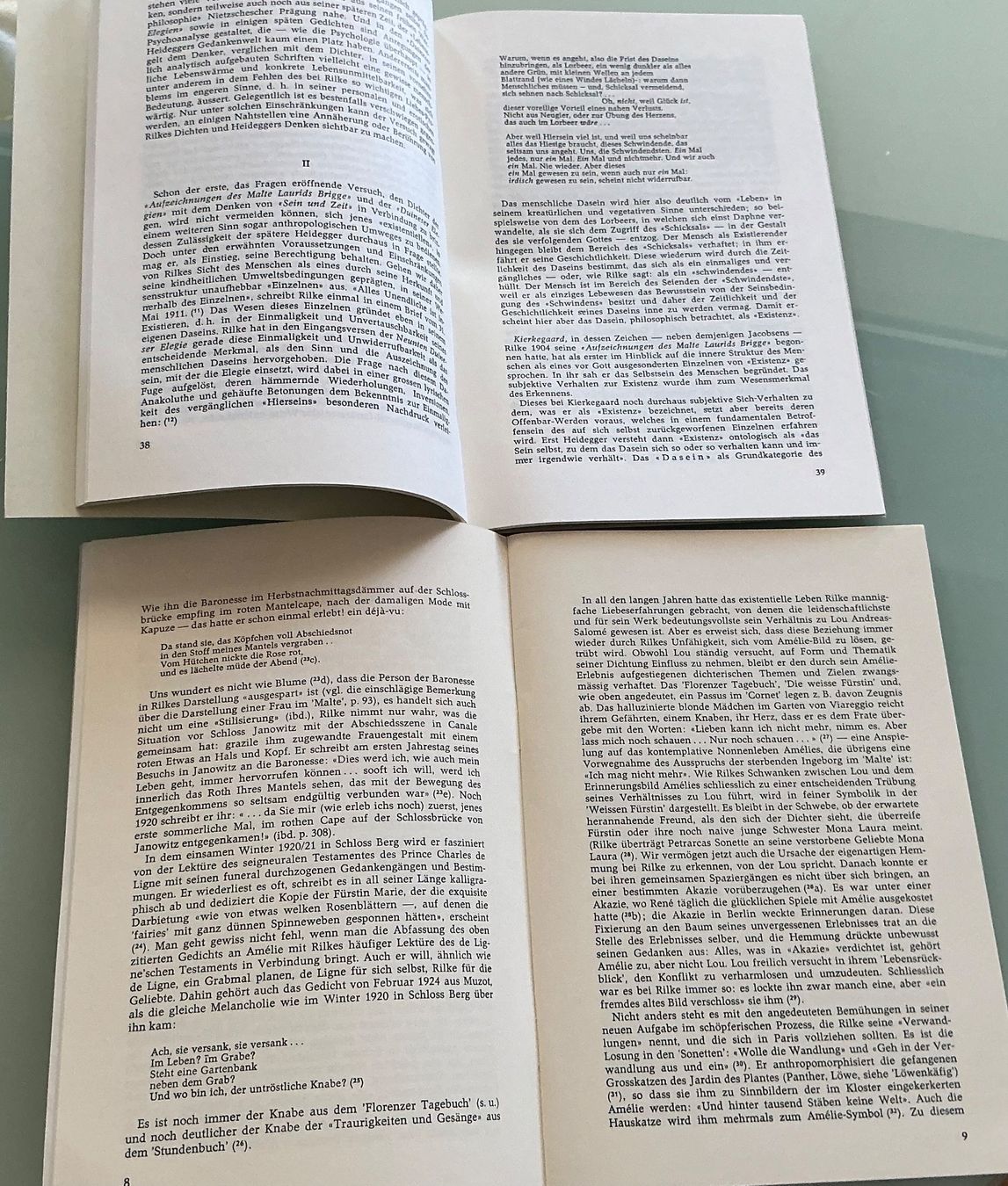 Livres: Blätter der Rilke-Gesellschaft 3/1974 4/1976 – D'occasion à Crans-Montana par plainemorte 2
