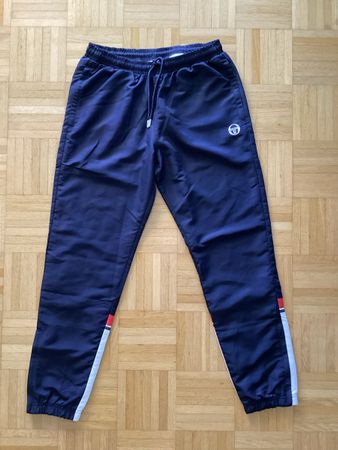 Sergio Tacchini Trainingshose blau weiss Grösse L (fast neu)