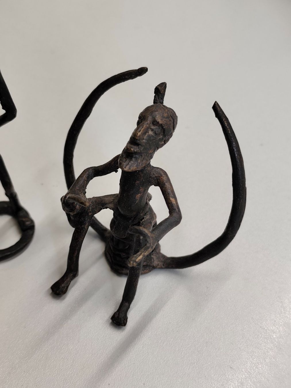 Statuette: Afrika Bronzefigur Ashanti-Stil / Goldgewichte ?? – Usato da Goldswil b. Interlaken venduto da troedlermarkt-goldsw 3