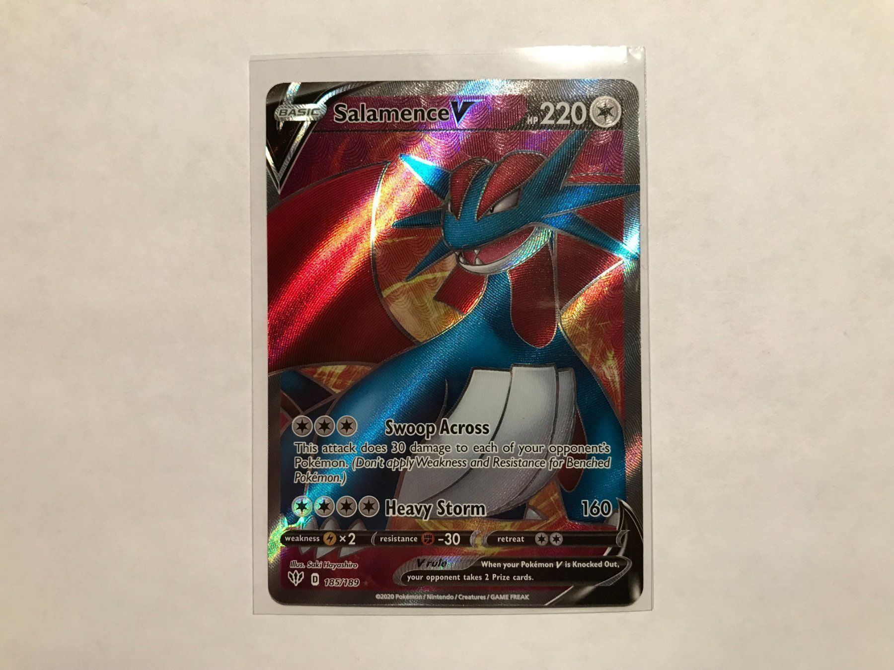 Pokémon Carte collezionabili: Salamence V Fullart EN – Nuovo (secondo la descrizione) da Hagendorn venduto da Pokecollectorch