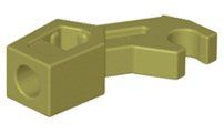 Lego 18x Arm mechanisch (98313) olive grün