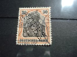 Marke Germania, Dt. Reich, Perfin GOERZ, o
