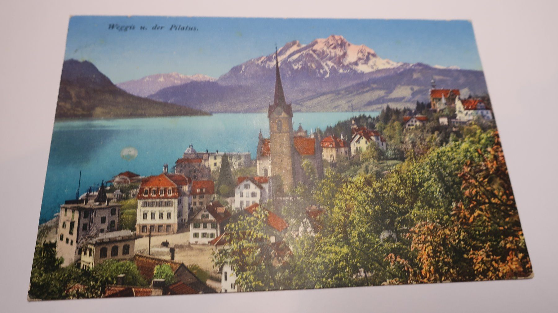 Cartes postales: Weggis u. der Pilatus 1917 – D'occasion à Cormoret par Pascalll2001 1