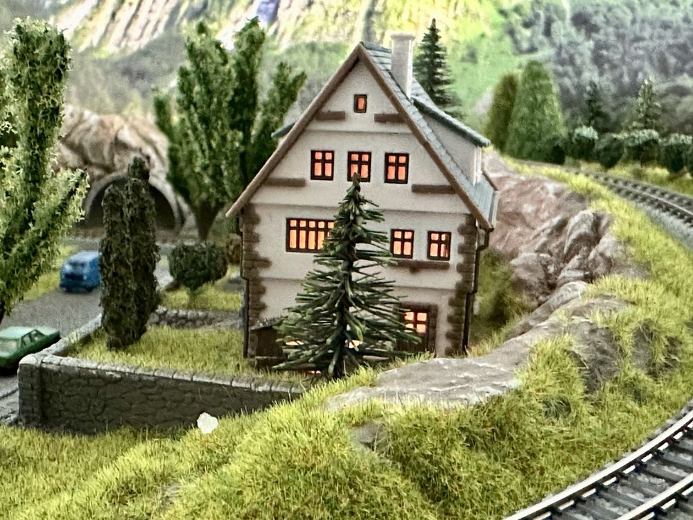 5 X Modell-Schirme Für Modellbau – Spur H0/Z, Maßstab 1:200, Weiß, Unbemalt
