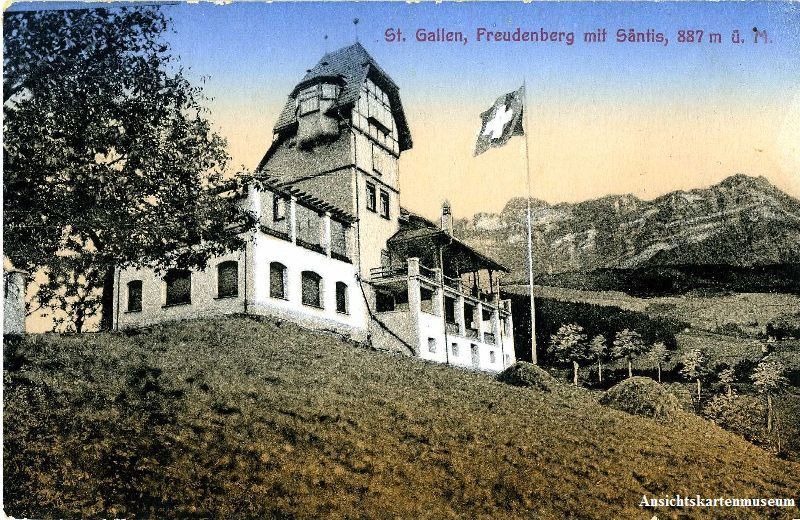 Cartoline postali: St. Gallen - Freudenberg + 1918 – Usato da Emmenbrücke venduto da teestube