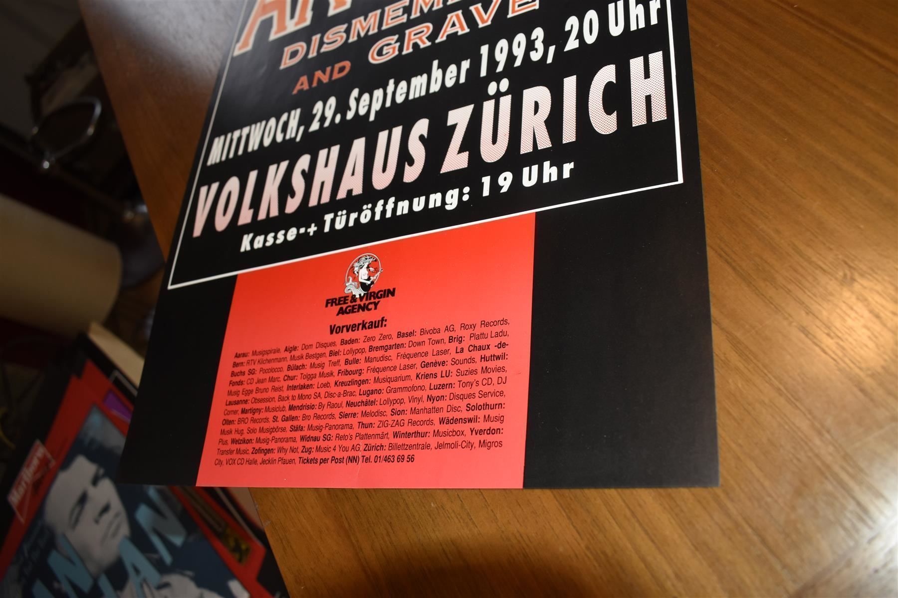 Dischi in vinile: MORBID ANGELS dismember Plakat 1993 – Usato da Pfaffhausen venduto da mono_rec 6