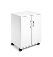 neuer Bürowagen mit Flügeltüren, weiss, B 53, T 40, H 72cm