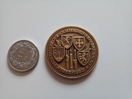 Médaille tir Féd. Sociétés Bas-Valais 1955-1980 