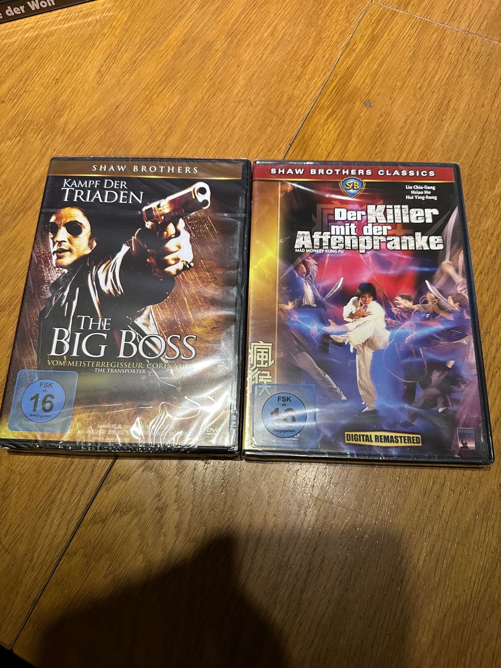 Tutti i DVDs: Der Big Boss, der Killer mit der Affenpranke Shaw Brothers – Nuovo e nell'imballaggio originale da Benken ZH venduto da Audi-erich