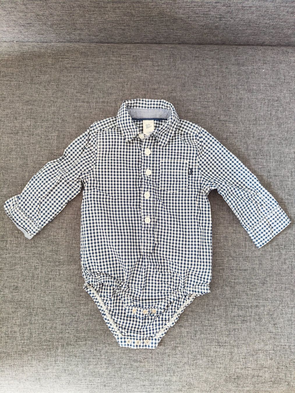 Biancheria intima: Gr. 80 Body Kariert, lange Ärmel – Usato da Sursee venduto da lou19