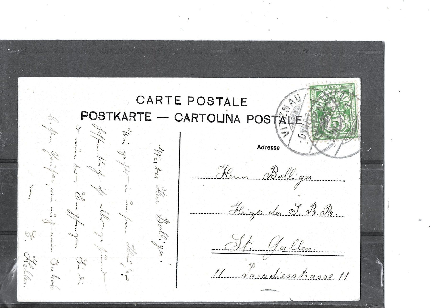 Ansichtskarten: LU Ob Vitznau 1907 mit Kurhaus Grubisbalm – Gebraucht aus Schocherswil von Wilare 1