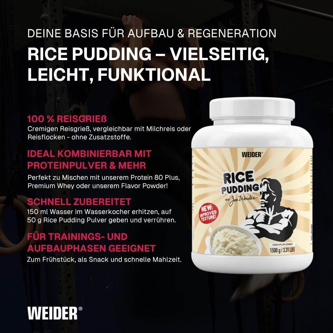 Cibi & Specialità: Weider Rice Pudding 1.5kg Reispudding vegan – Nuovo e nell'imballaggio originale da Suhr venduto da SchnapperCH 1