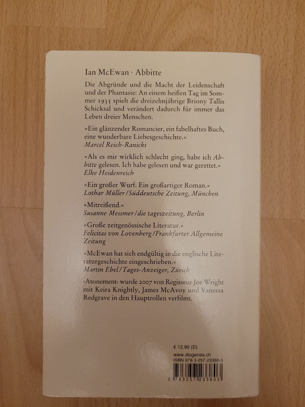 Libri: Ian McEwan - Abbitte – Usato da Perlen venduto da Safari_23 1