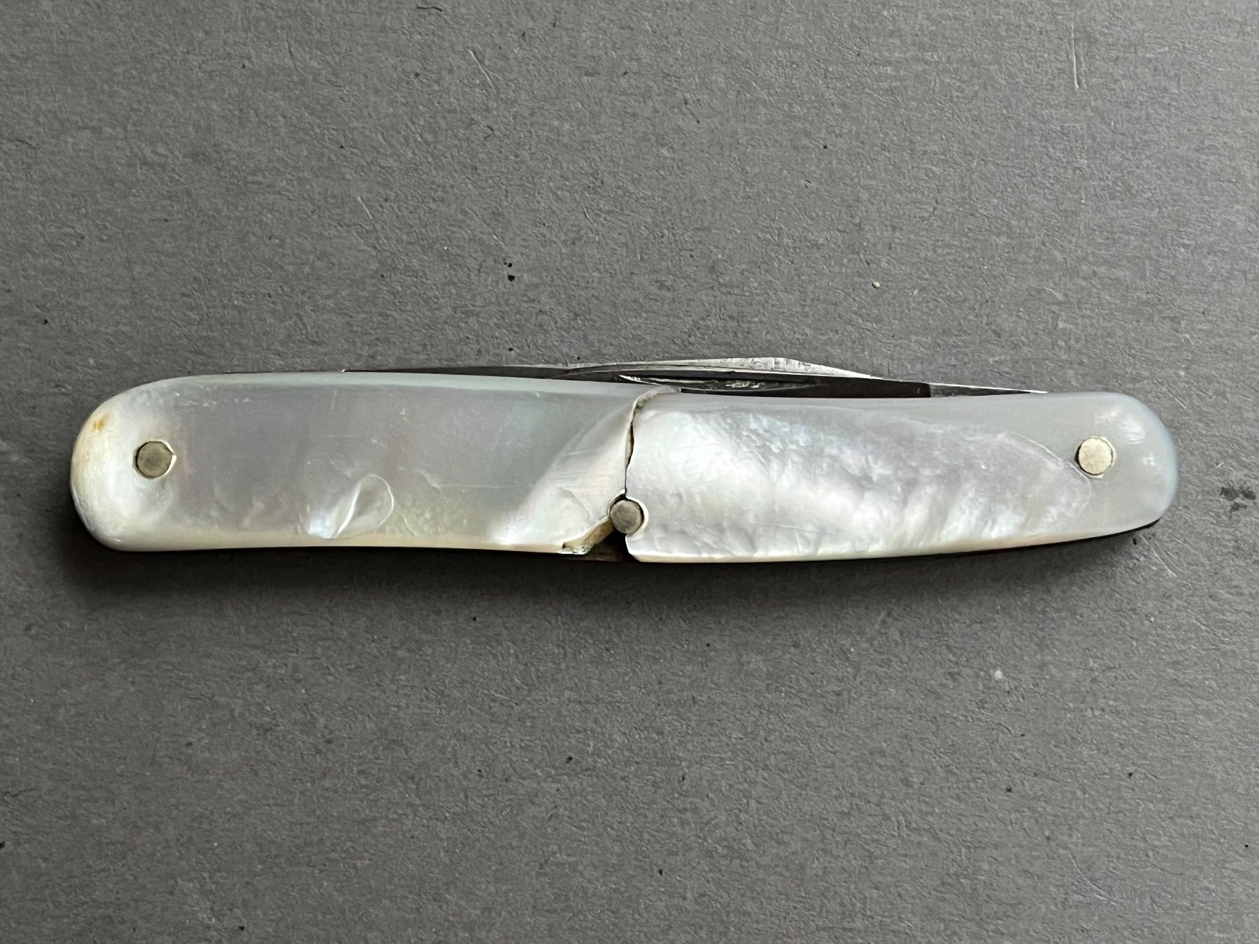 Coltelli tascabile: Altes ROTH/Buchs Perlmutt Sackmesser 65 mm - selten – Usato da Zürich venduto da FV.vintage 4