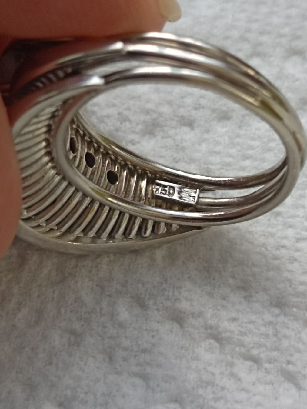 Ringe: weiss Gold 18k Ring mit 5 Diamanten. – Neu (gemäss Beschreibung) aus Zürich von Menyar1982 4
