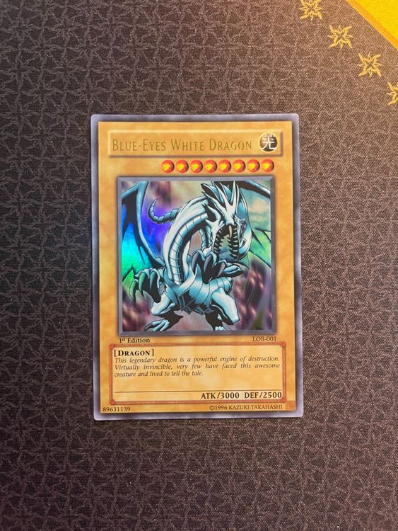 Blue Eyes White Dragon LOB001 1. Edition Asian English Kaufen auf