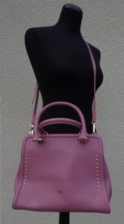 Aigner Cybil Bag Tasche rose lila gold