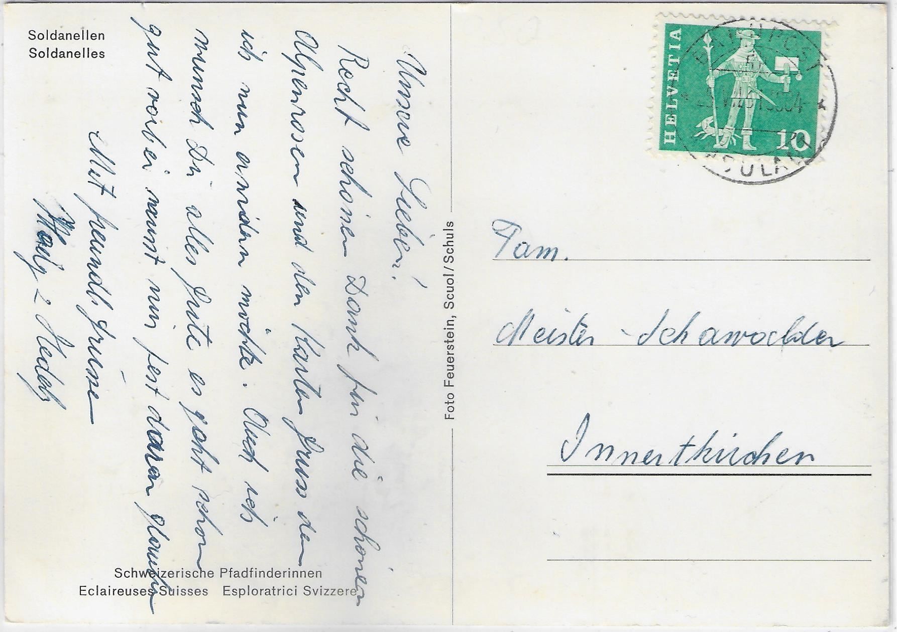 Cartoline postali: Soldanellen - Schweizerische – Usato da Ettingen venduto da Kartenplanet 1