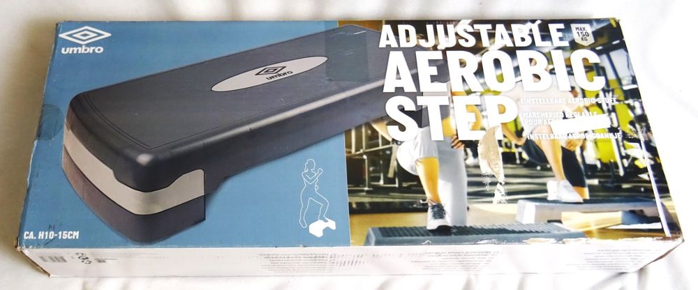 Umbro Stepper Fitness - Aerobic Step voor Thuis - Zwart kopen