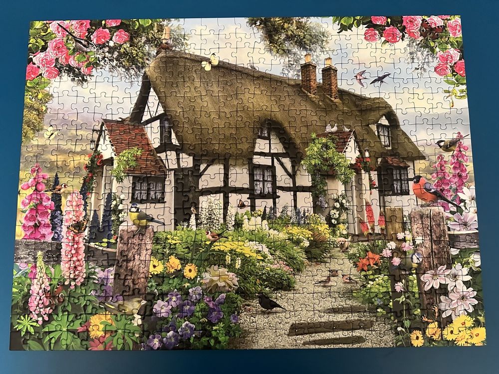 500 Teile Puzzle Blumentier Frosch - 52x38cm Für Erwachsene & Familie
