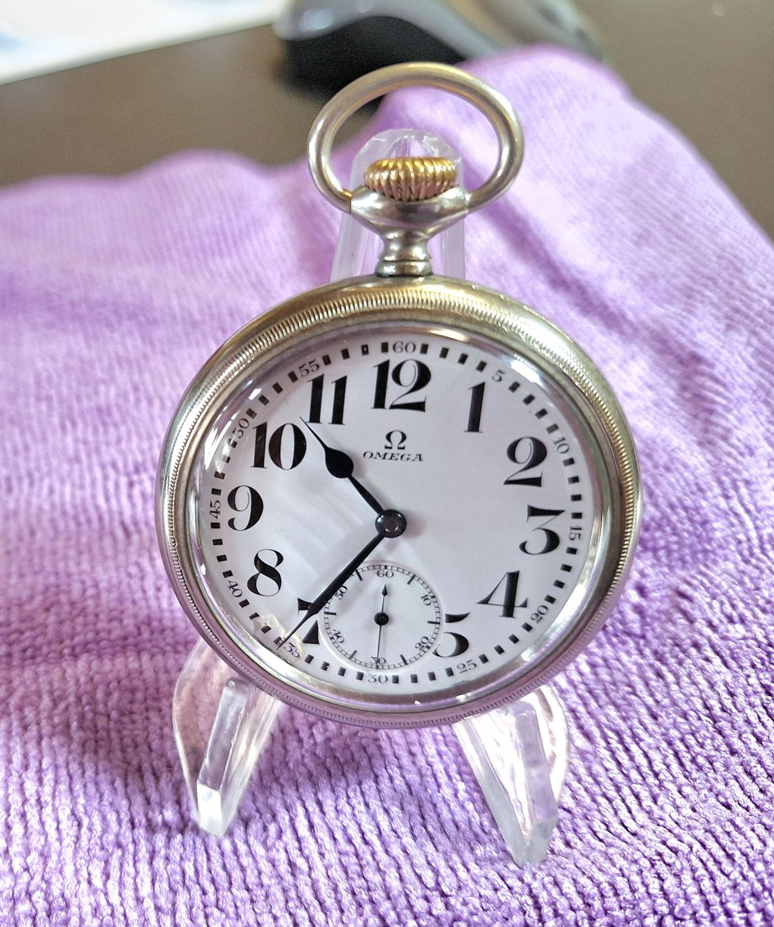 Omega Orologi: Antike Seltene Omega Eisenbahn T.Uhr. – Usato da Madiswil venduto da Willys4 4