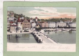 Luzern  Seebrücke Schweizerhofquai 1905