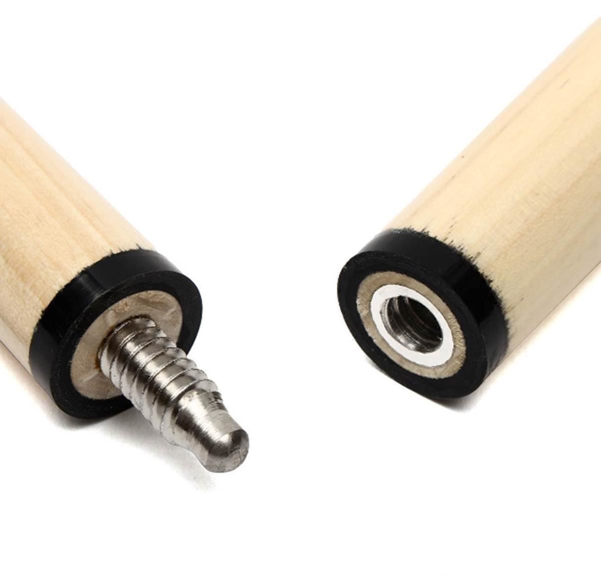 Stecche da biliardo: Billardqueue 1/2 Billard Queue Set 145cm Holz mit Köcher – Nuovo (secondo la descrizione) da Thun venduto da yesky 5