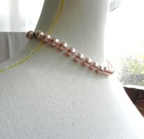 Collier PFEFFINGER  Muschelkernperlen 10mm L42cm Magnetver.