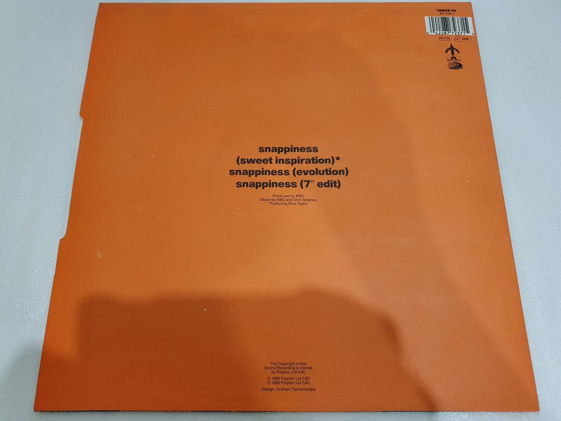 Dischi in vinile: BBG – Snappiness (Remix) – Usato da Uster venduto da Vinyl-Leidenschaft 1